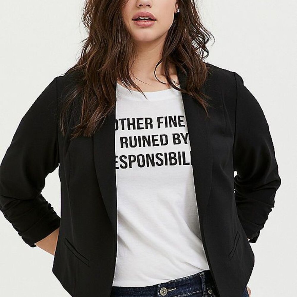 NWT Drape crepe blazer - Size 2